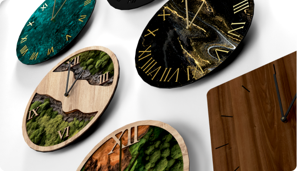 Nástěnné hodiny drevko